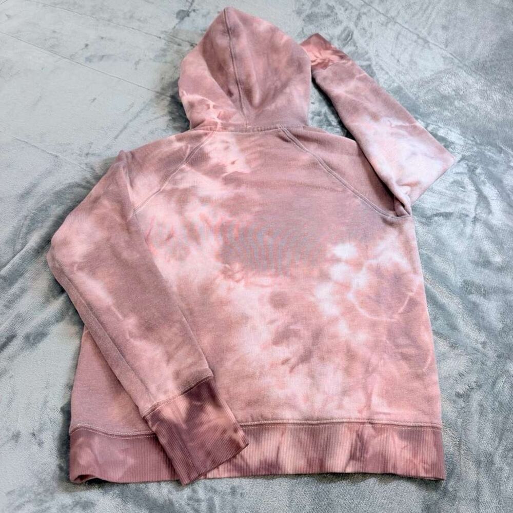 Vtg Women's Boston College Champion Hoodie W/ Logo Pink Tie Dye Eagles Sz S - Picture 3 of 12